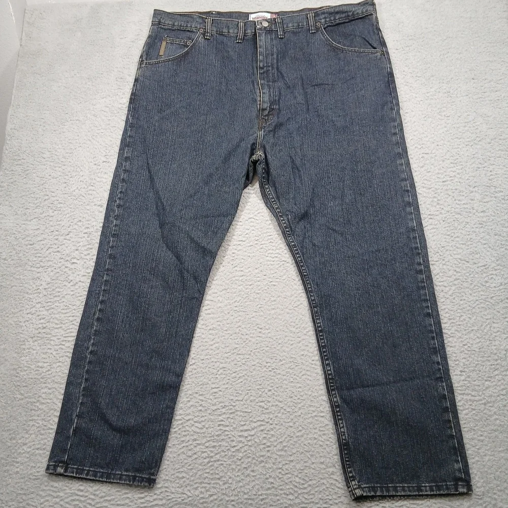 Wrangler Regular Fit Jeans Men's 44x30 Blue Denim Made in Mexico‎